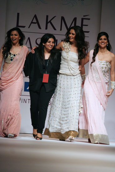 Payal Singhal with her showstoppers.