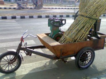Sugarcane juice on wheels