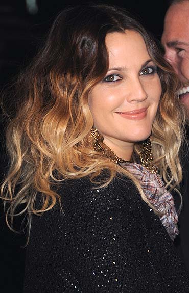 Crazy about hair colour: Drew Barrymore