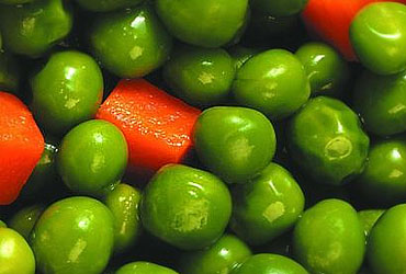 Fibre in green peas