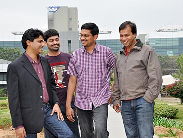 Ferose interacting with SAP employees