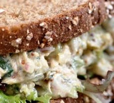 Tuna salad sandwich post training
