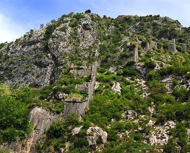The ancient walls of Kotor.