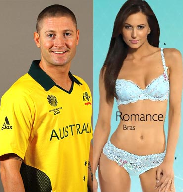 Michael Clarke and (right) Kyly Boldy