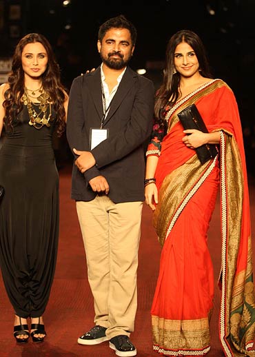 Sabyasachi Mukherjee with client and muse Rani Mukerji