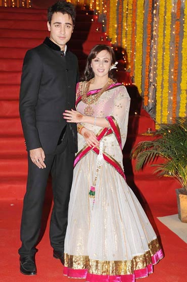 Imran Khan and Avantika Malik on their wedding day