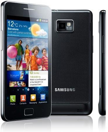 Samsung Galaxy S II comes with standard charger, USB data cable, Samsung headphones