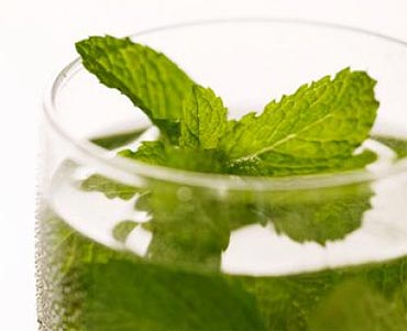 Add mint water to your bath water