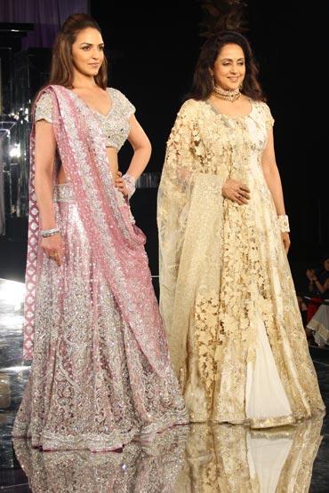 Esha Deol and Hema Malini for Neeta Lulla