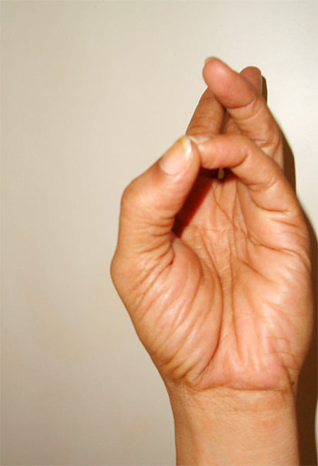Jal mudra (Water mudra/hand gesture)