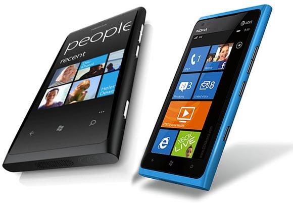 A collage of Nokia Lumia 900 and Lumia 800