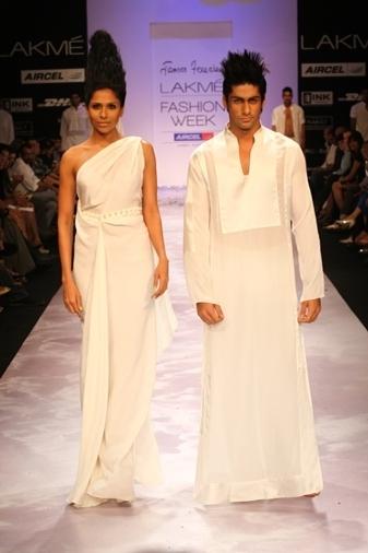 A model shows off a James Ferreira collection