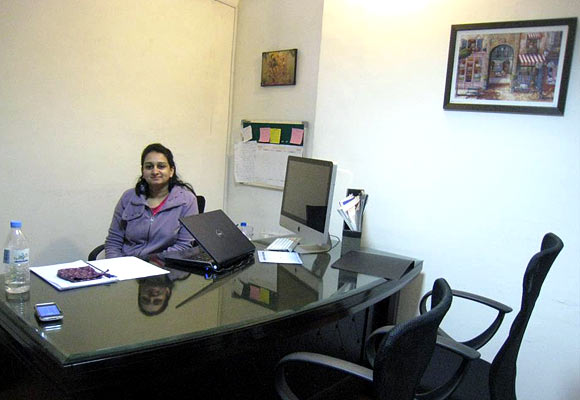 Ritika at her office in New Delhi