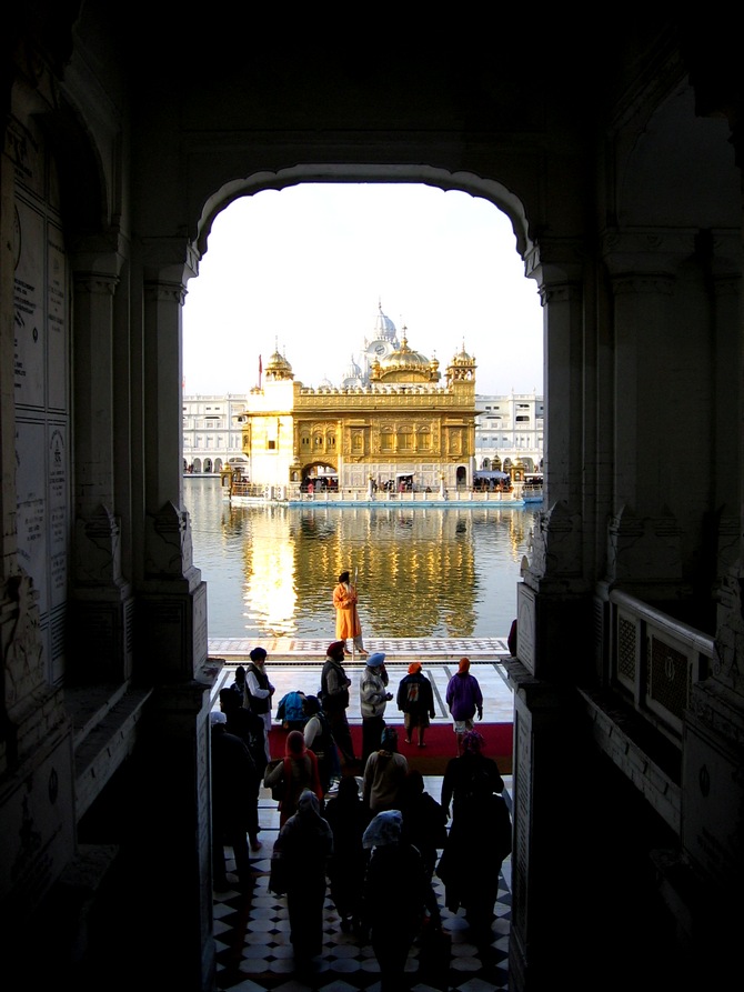 The Golden Temple dazzles in the sun