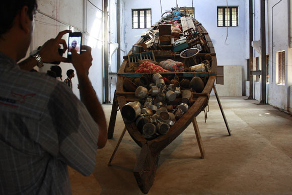 Subodh Gupta's untitled installation