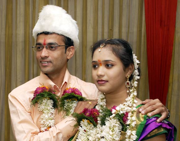 Kapil D Salodkar with his wife