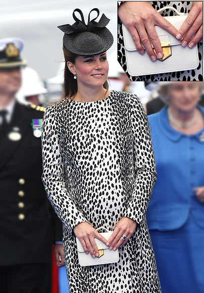 Catherine, Duchess of Cambridge arrives for the naming ceremony of a Princess Cruises ship at Ocean Terminal on June 13, 2013 in Southampton, England
