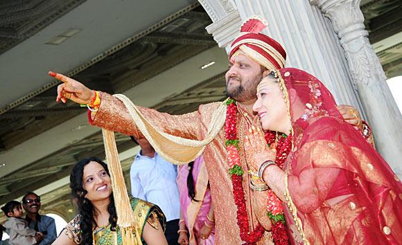 Vamshi with his wife Vandita