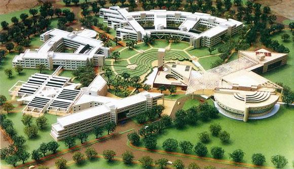 An aerial view of the Indian Institute of Technology, Guwahati