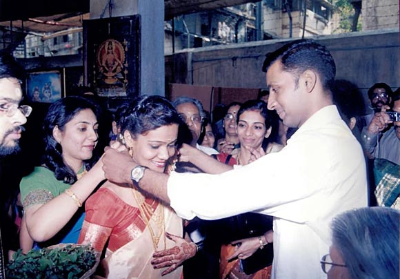 Saritha Nair with her husband