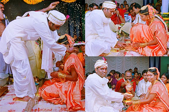 Nagaraju with his wife Swarna Latha