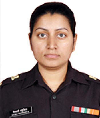 Mitali Madhumita, India's first female officer to receive the Sena Medal for gallantry