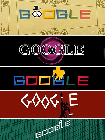 Google doodles for Saul Bass' 93rd birthday
