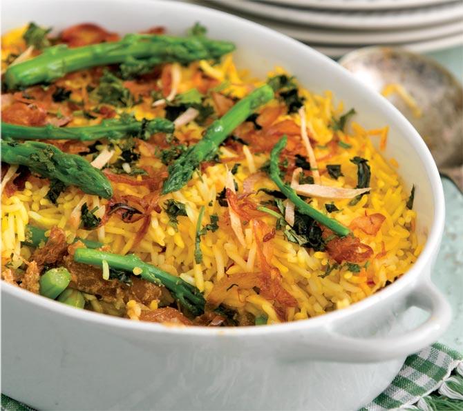 Asparagus Biryani