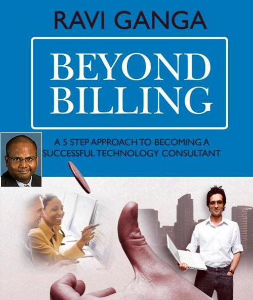 The book cover of Beyond Billing; Inset: Author Ravindran Gangadharan