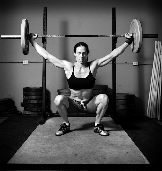 Getting the posture right ensures you are lifting weights safely. 