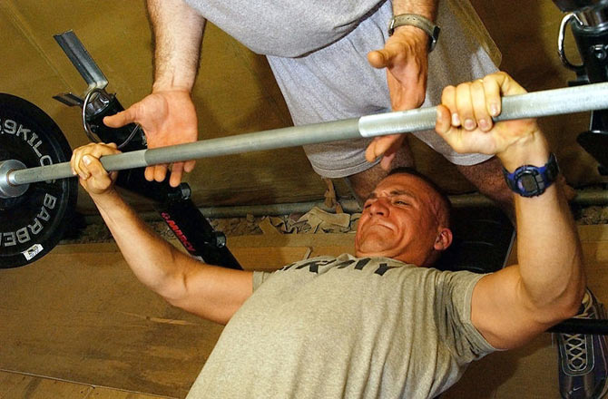 If you've gone all out with the bench press, don't skip the reverse flyes.