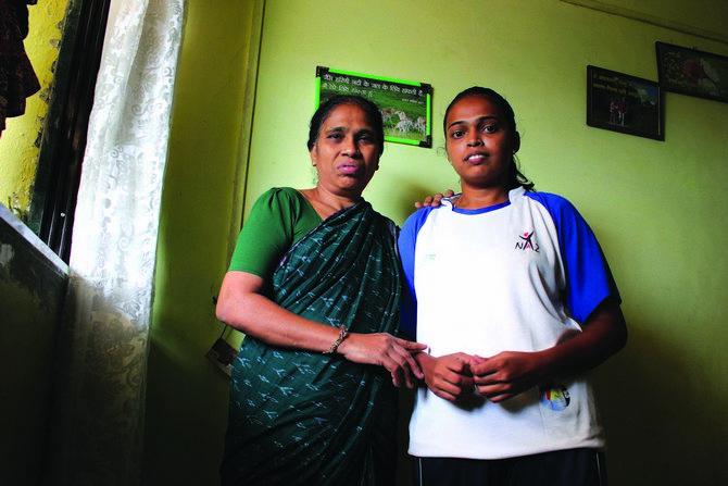 Pallavi Gaikwad along with her mother Chhaya