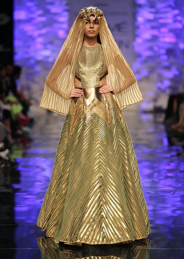 A model in an Amit Aggarwal creation