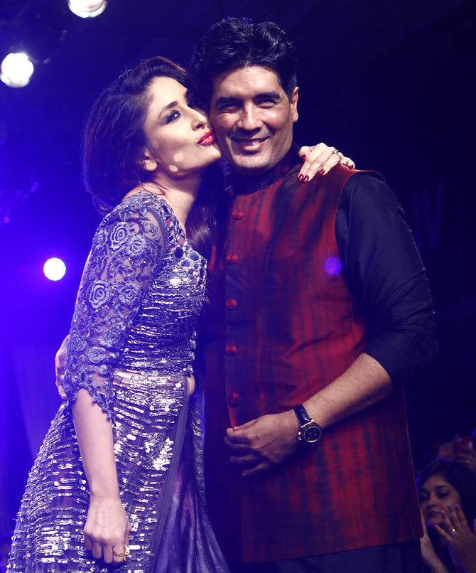 Kareena Kapoor and Manish Malhotra at the grand finale