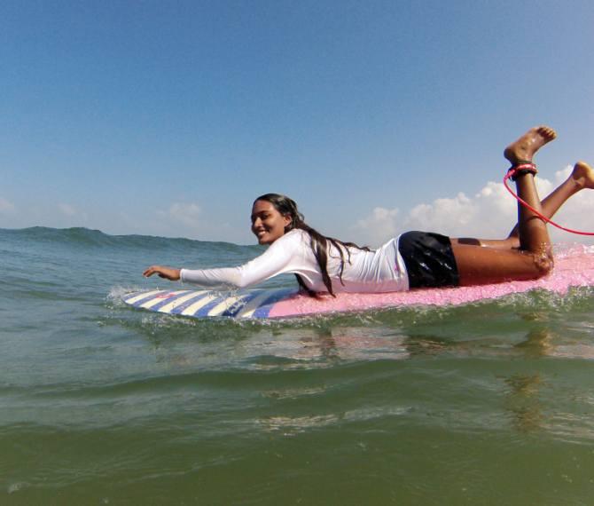 Ishita Malaviya during her practice session