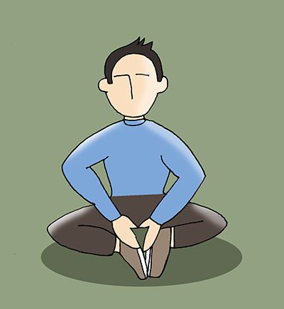 Seated inner thigh stretch