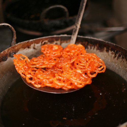 Charmaine O'Brien, the author of the recently-released The Penguin Food Guide to India says street food in India is safer than in other tourist destinations. Pictured here are jalebis being made at a streetside vendor. (Used here for representational purposes only.)