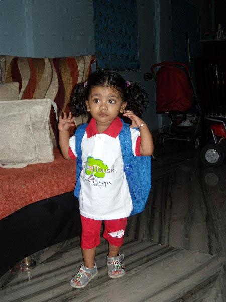 First day at school: Tiny tots in uniform