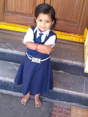 First day at school: Tiny tots in uniform