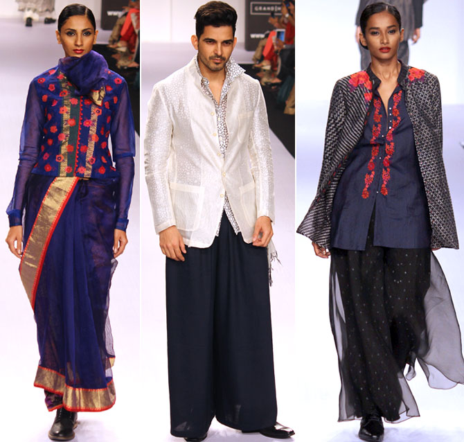 Models in a Krishna Mehta creation