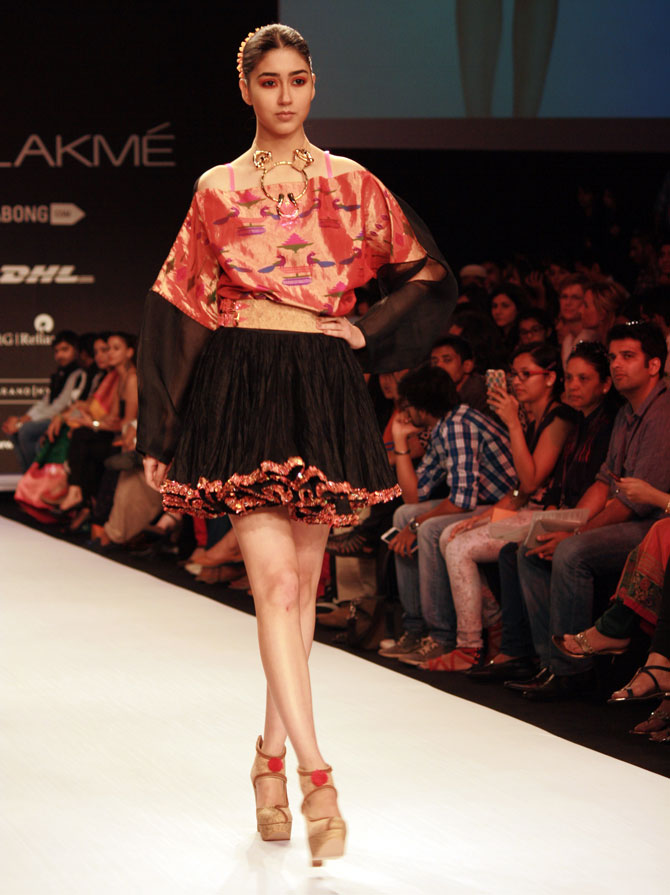 A model in a Swapnil Shinde creation