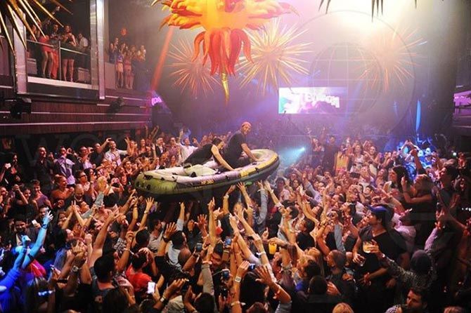 Partygoers revel at LIV in Miami, USA