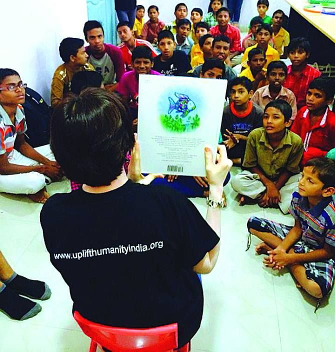 Riya Shah volunteers with an NGO that works for upliftment of orphans and delinquents