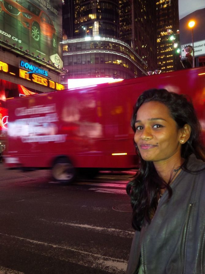 Sheetal Jain at the Times Square