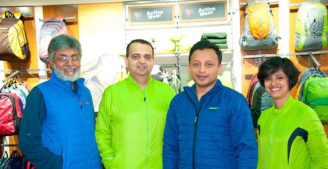 Core team of Wildcraft: (Left to Right) Dinesh KS, Siddharth Sood, Gaurav Dublish, Simeran Bhasin