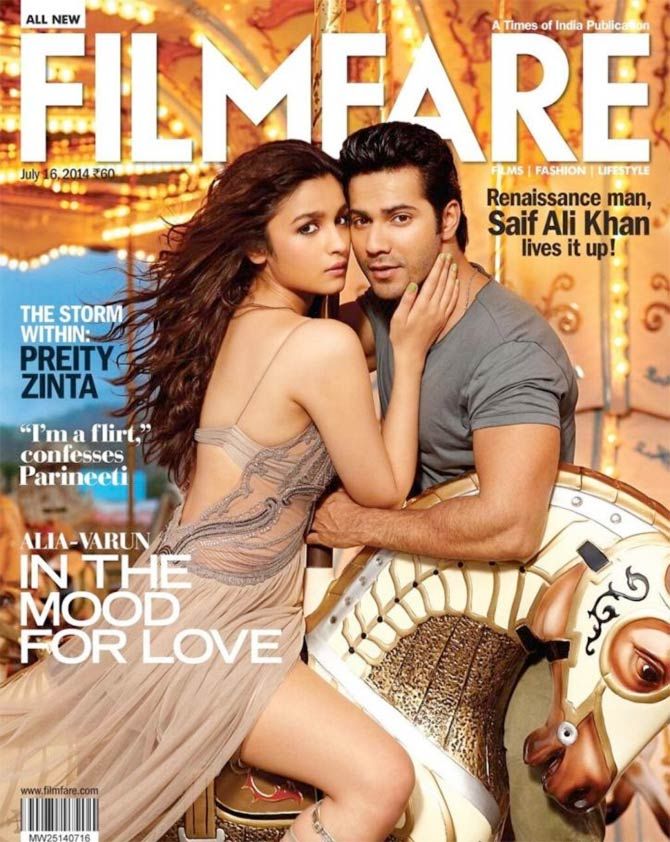 And she also styled Alia Bhatt and Varun Dhawan in 2014 for Filmfare magazine.