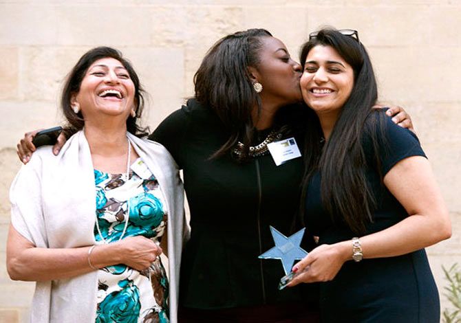 Gurnimrat Sidhu (extreme right) has been honoured with the Oxford University award
