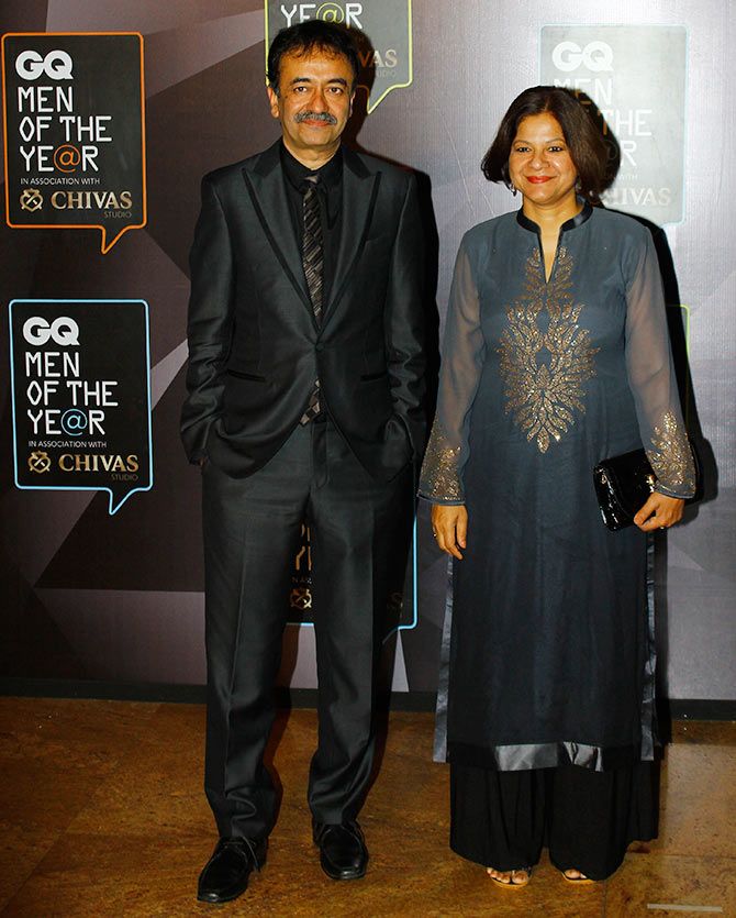 Rajkumar Hirani and wife Manjeet Hirani