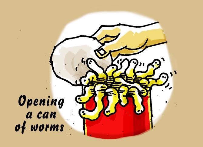 Image result for open a can of worms idiom