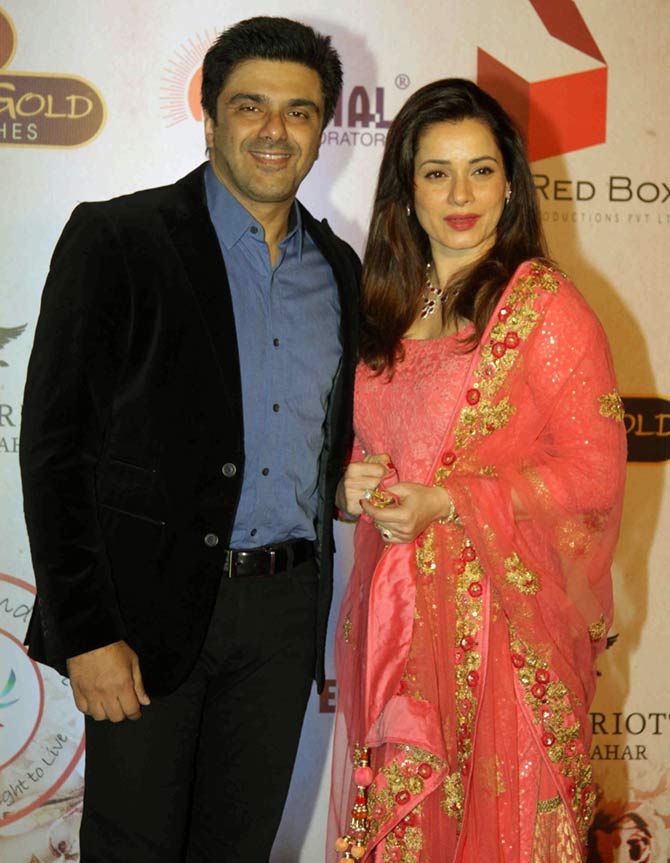 Samir Soni with Neelam Kothari